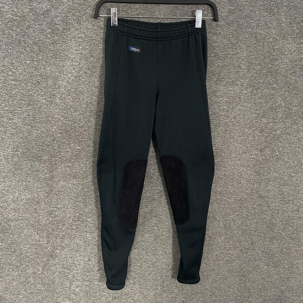 Irideon Leggings Womens Small Black Fleece Knee‎ Patch Riding Thermal Equestrian